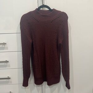 Abercrombie & Fitch women’s oversized burgundy sweater